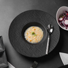 Stars Hotel Plate المورد الحجري الشيف لوحة الخزف أواني الطعام لمطعم الحزب