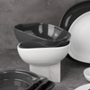 وعاء سيراميك حديث غير منتظم مربع - 6.75 بوصة