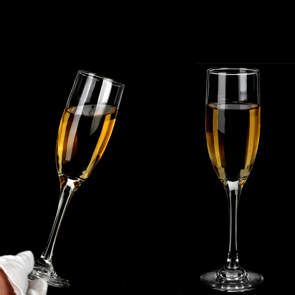 مجموعة هدايا زجاجية مخصصة للفنادق وأدوات المائدة والمطعم 6 أوقية 7.5 أوقية زجاج الفلوت