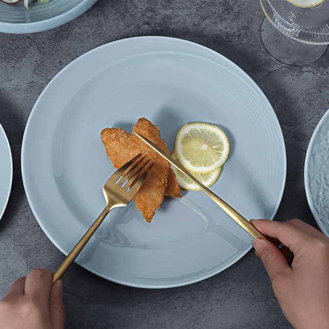 لوحات الشمال مجموعات عشاء فاخر مجموعة أدوات مائدة سيراميك مجموعة أواني الطعام أطباق السيراميك مجموعة أطباق وصحون