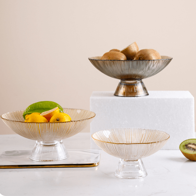 لوحة زجاجية مقسمة لغرفة المعيشة حلوى خضراء OEM مخصصة التعبئة مقسم أطباق حلوى كاندي نظارات