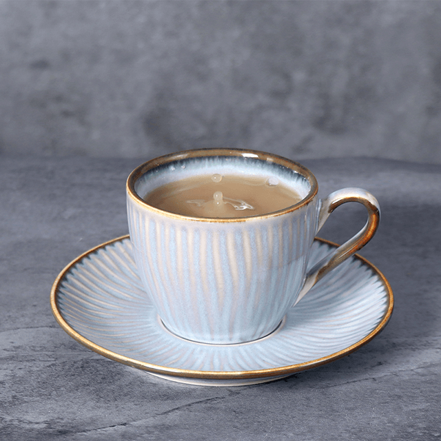 طبق عشاء بورسلين أزرق