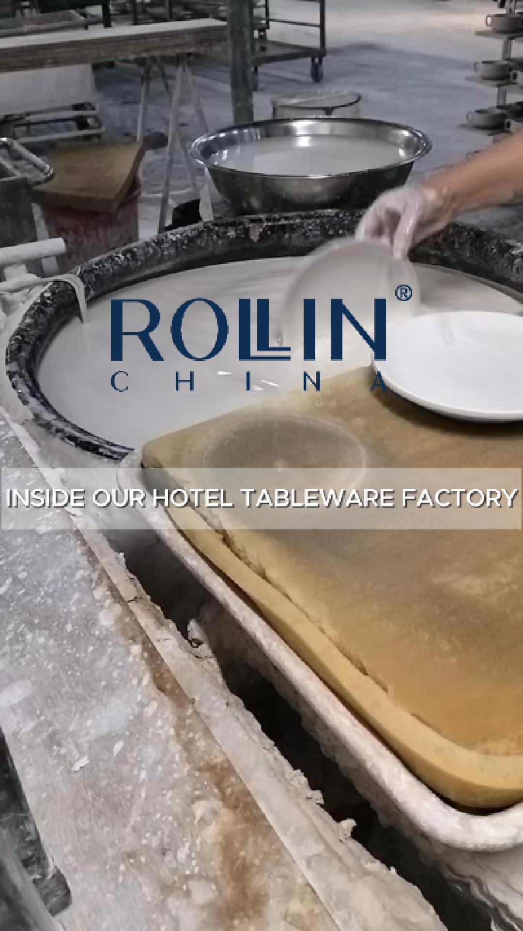 فيديو إنتاج أدوات المائدة الخزفية من ROLLIN
